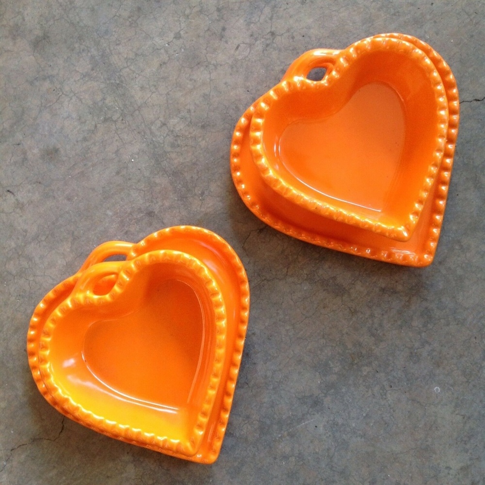 Ramekins Williams Sonoma Orange Ramakins & Plates
